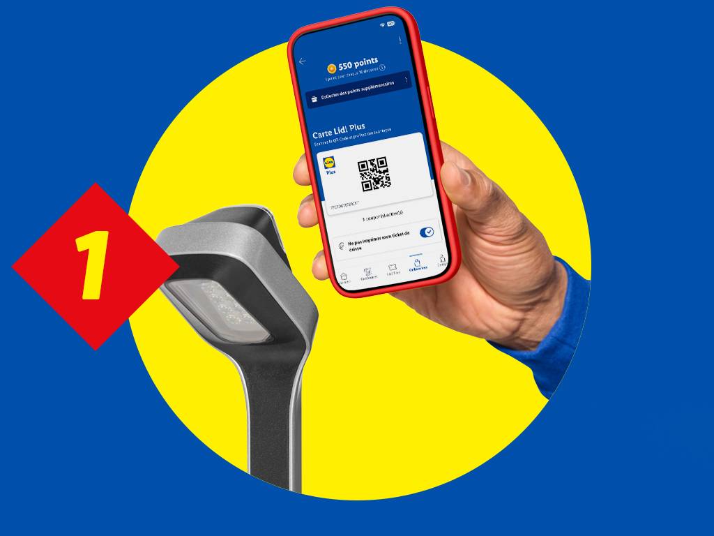 Scannez Lidl Plus à chaque passage en caisse