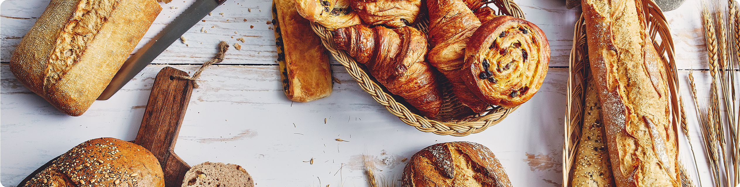 Nos pains et viennoiseries