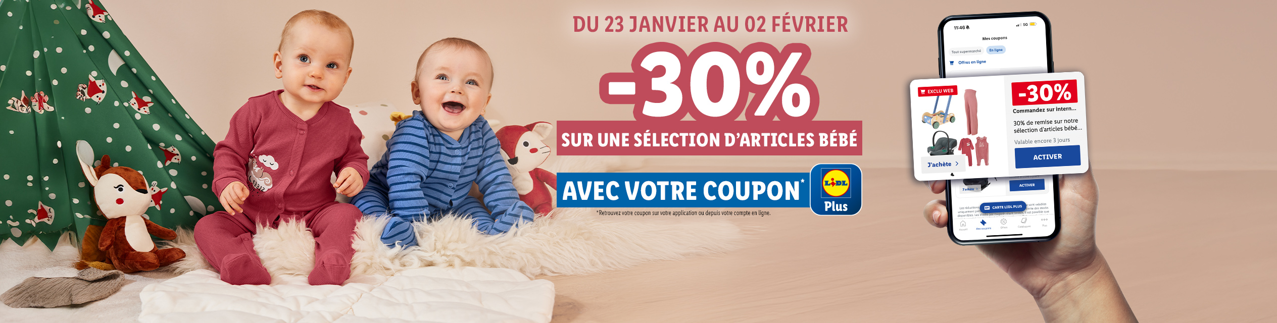 Sélection bébé en promos !