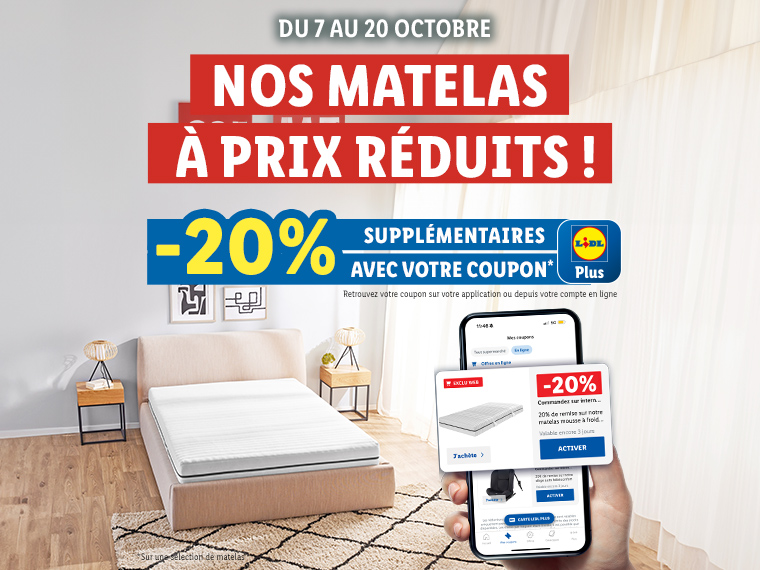 Matelas à prix réduits !