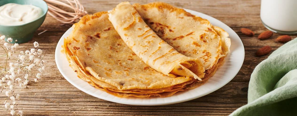 Crêpes vegan moelleuses