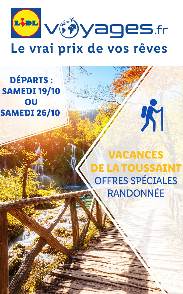 Partez avec Lidl Voyages